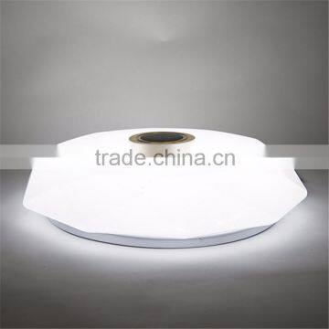24W Modern Surface Mounted Dimmable RGB Lamp Fixture Round Color Changing LED Ceiling Light With Sleep Timer Bluetooth Speaker photo-2