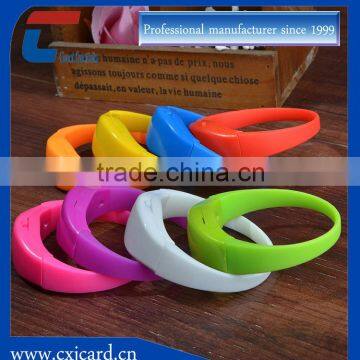 rfid pvc light up wristband for festival and events