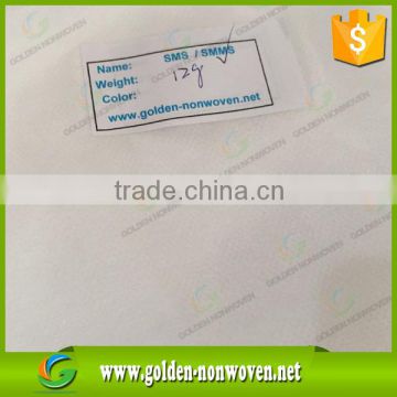 SMS non woven fabric SMS non woven polypropylene fabric/smms nonwoven cloth fabric for medical use