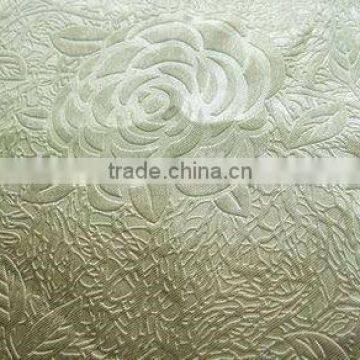 one side shining embossed curtain blackout fabric