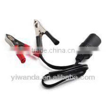 2014 high quality with 30A clip battery cable with car cigarette lighter socket