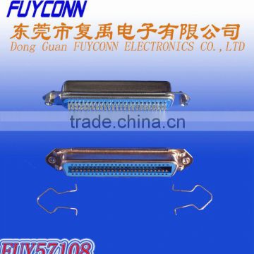 57 Series Centronics Solder Type connector Female Receptacle Header Socket with Hex Head Nuts and Spring Latches