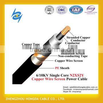 (HD 620/VDE 0276-620) Al/XLPE/Cws/PE 6/10 Kv, 1/C Na2xs2y Power Cable