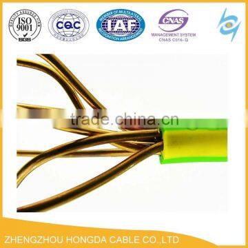 450/750v Yellow/Green Color 25 sqmm Copper Ground Earth Cable