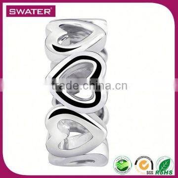 Wholesale Market Heart Silver Charms For Bracelets