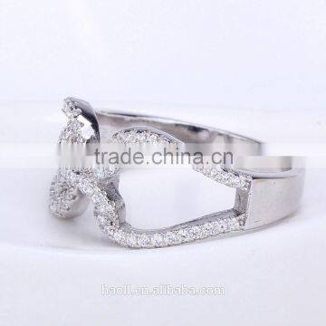 Latest Gold Finger Ring Designs for Girls Fashion Sterling Silver Ring photo-4