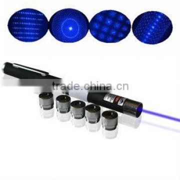 The bule 50 mw 5in1 blue laser pointer/100mw violet-blue laser pen/5mw purple laser pen