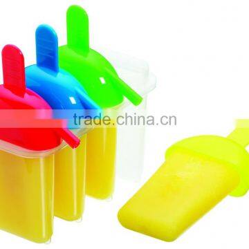 Set of 4 Plastic Lolly Pop Maker Ice Cream Lollipop Mould Shaper