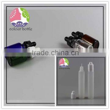 plastic / glass 30ml unicorn bottle dropper DIY pen plastic bottle with mix color caps