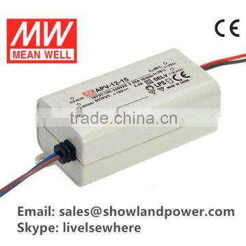 APV-12-5 / APV-12-12 / APV-12-15 / APV-12-24 12w Meanwell plastic driver