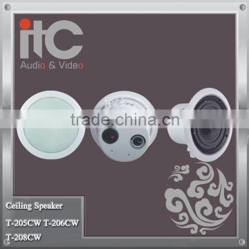 ITC T-205CW Series 20W 30W 40W Coaxial Type Fireproof PA System Ceiling Speaker 8ohm