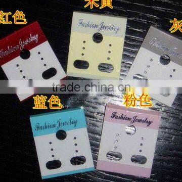 plastic earring display card