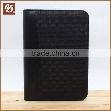 2016 Latest design leather portfolio folder A4