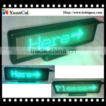 Display worldwide language Green 16*64SMD indoor LED display board