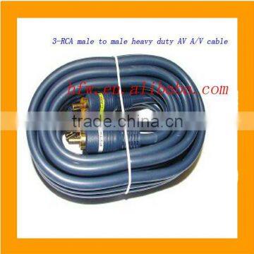 3-RCA male to male heavy duty AV cable