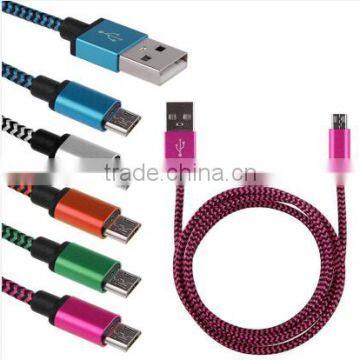 Colorful USB 2.0 Type A Male to Micro USB Male Data Charging Cable