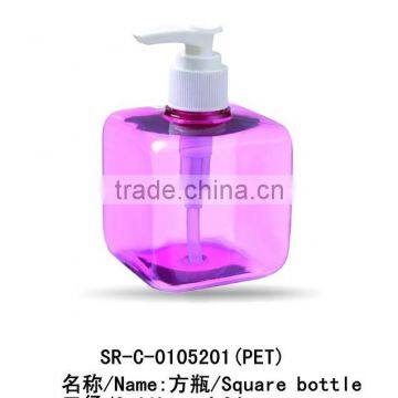 luxury square shampoo empty cosmetic acrylic lotion bottle bubble