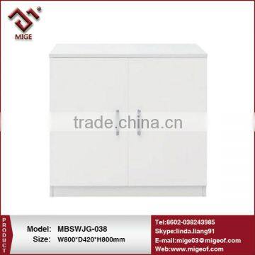 White melamine cheap file cabinet