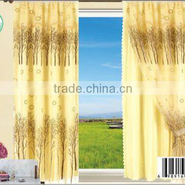 [ready made ]JY-55 10 years top-rated golden seller newest 100% polyester printed finished curtain gauze