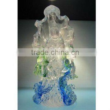 crystal goddess of mercy /carving goddess buddha