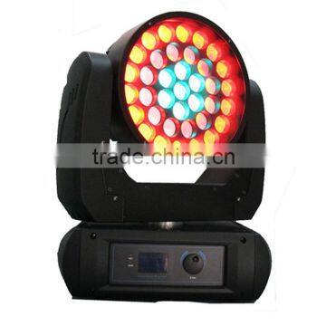 37pcs 12W RGBW 4 in 1 zoom led moving head fixture