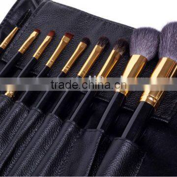 deluxe cosmetic brush sets with cosmetic bag & 9pcs make up brush sets