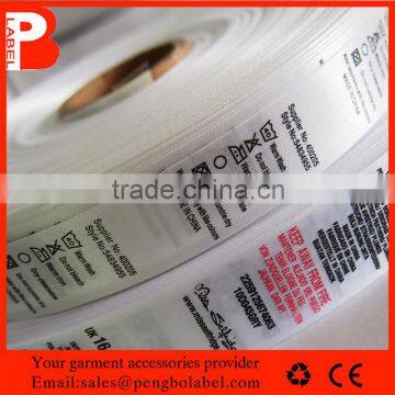 garment accessories wash care instruction labels