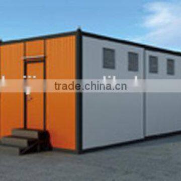 Prefabricated wooden house with movable