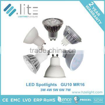 Led Bulb GU10 Lamp Spotlight Spot Light 7W 520lm 100 Degree CE RoHS EMC LVD BV Certificates 50mm High Quality Factory Price