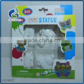 Kids Paint Your Own Ceramic DIY Painting Owl Kits 6 Colors and 1brush photo-3