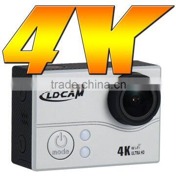 Drop shipping LDCAM pro4+ WIFI 4k Ultra HD action camera 45m waterproof with waterproof case