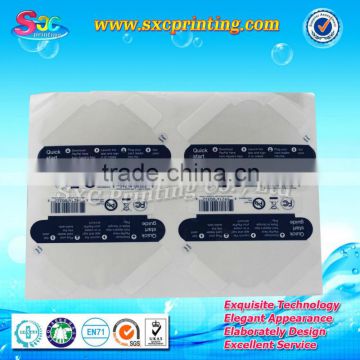 Customized water proof UV proof shelf-adhesive label