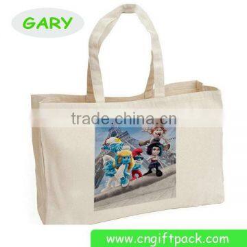 Custom Printed Cotton Canvas Shopper Tote Bag photo-5