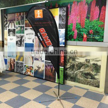 Double Side Print Polyester Flying Banner Flag Stand Teardrop Flag Fabric Banner