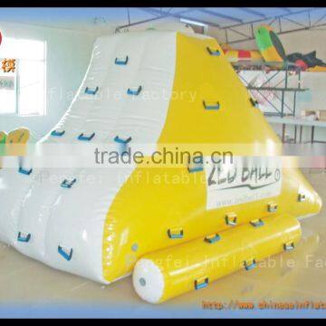 hot sale floating inflatable water iceberg, pvc inflatable water toy