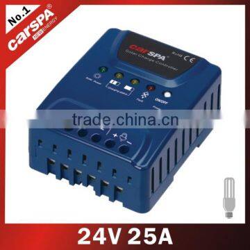 Pwm Solar Charger Controller With dc Output Load,solar Controller 12v 24volt 25amp