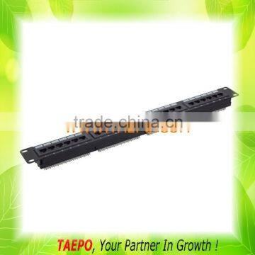 19" UTP RJ45 1U CAT6 24-port patch panel