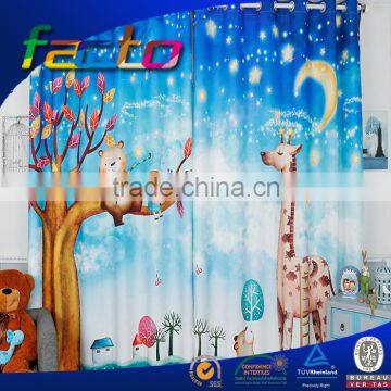 2015 hot sell digital print curtainsready made curtain textile manufacturer