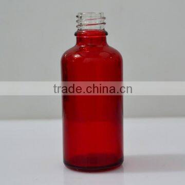 50ml red printed glass dropper bottle/cosmetic packaging/cosmetic glass bottle