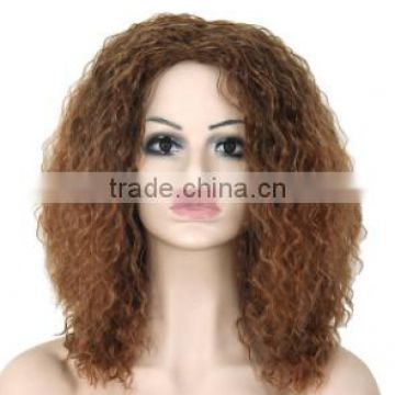 20" Cheap Afro Long Kinky Curly Wig African American Wig For Black Women Cheap Realistic Synthetic Hair Natural Wigs