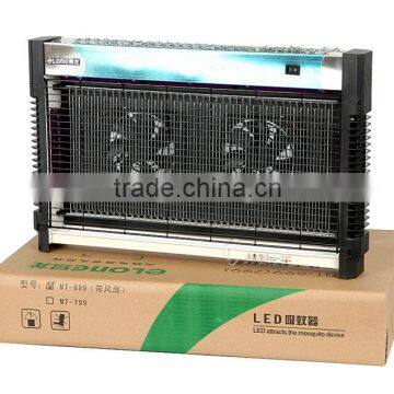 LED insect trap with strong fan