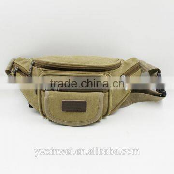 High quality a series of simple waist pack,casual canvas waist bag for man,sport waist pack