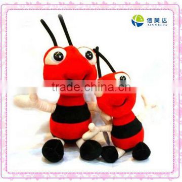 Red beautiful soft toy bee