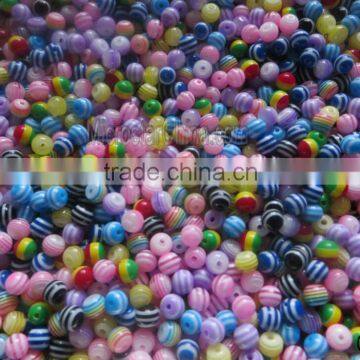 20mm Stripe Resin Plastic Beads for Necklace Jewelry Making Quality Choice photo-3