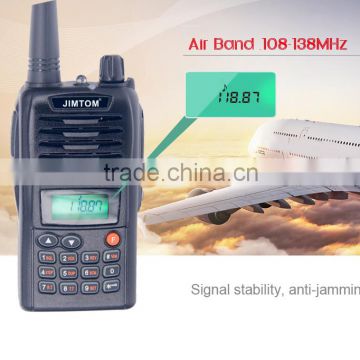 2016 new product Air band walkie talkie FM radio 108~138MHz aviation two way radio air transceiver radio with cheap price