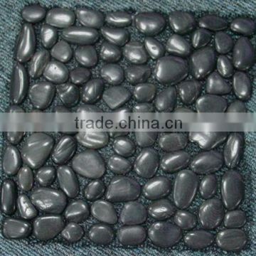 Pebble & cobble stone, black color