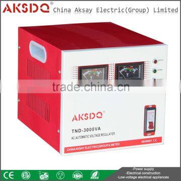 New SVC 3kva Single Phase Widely Input 70V to 260V Servo Motor High Precision AC Automatic Voltage Stabilizer For Household Use