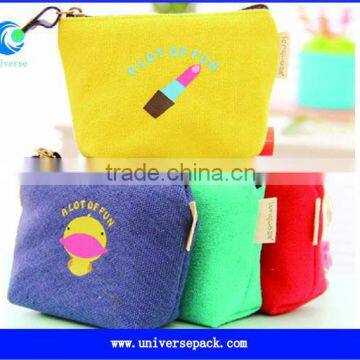 Girl's custom canvas bags with zipper