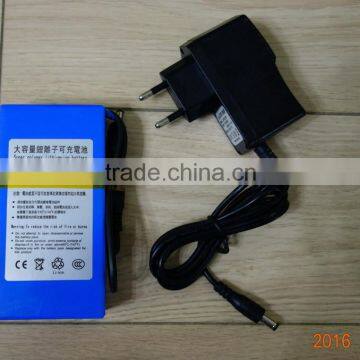 DC 12V 6800mAh Capacity Rechargeable Li-ion Battery