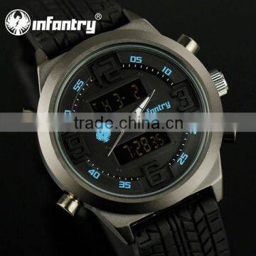INFANTRY Sport Quartz Rubber Military Complete Calendar Watch photo-6